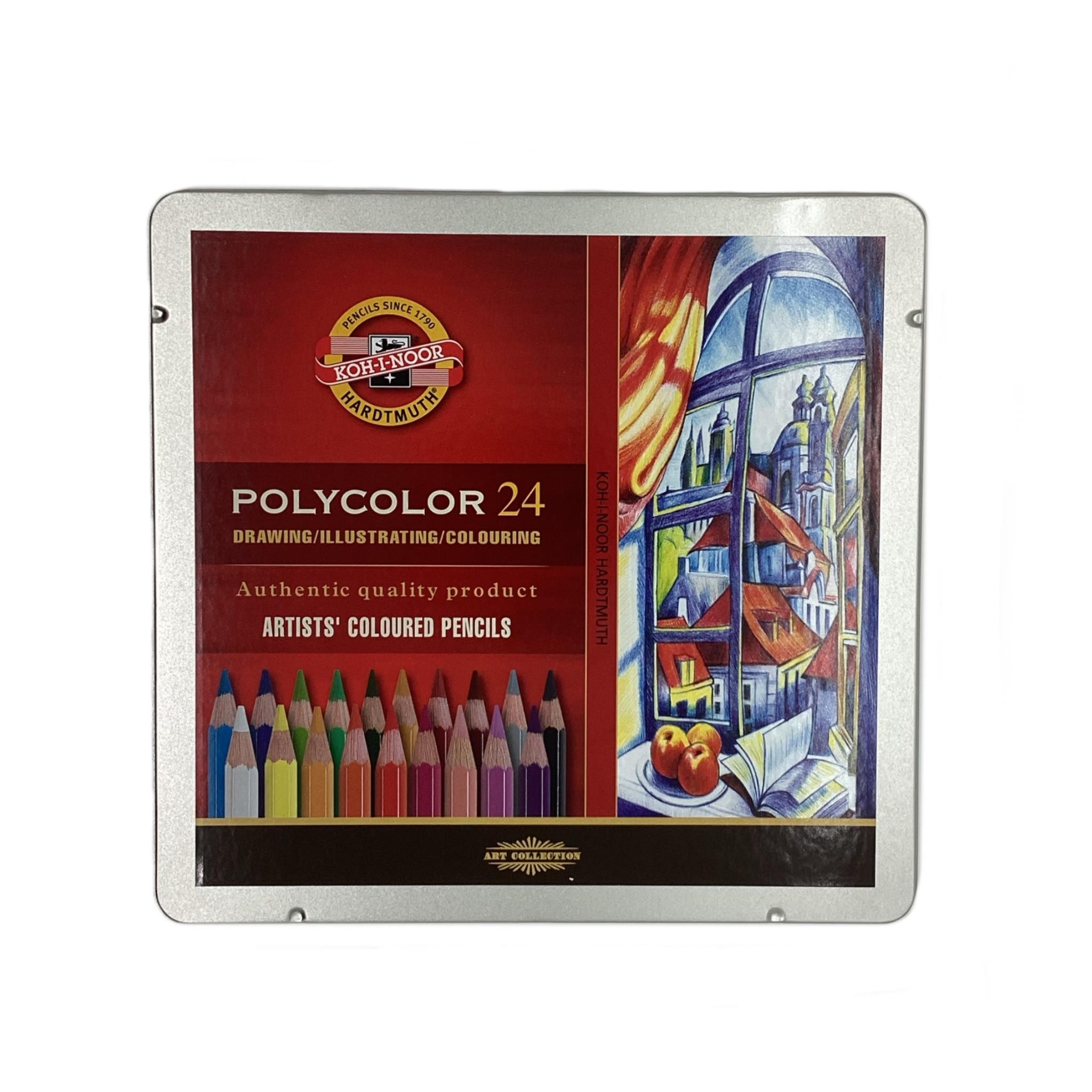 Caja metalica koh-i-noor 24 colores