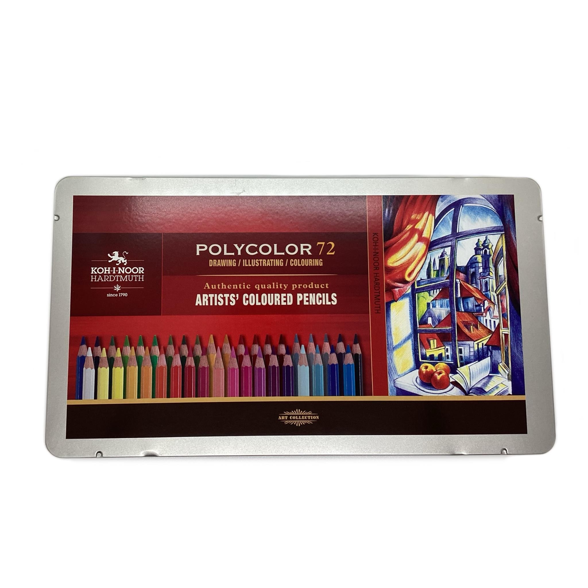 Caja metalica koh-i-noor 72 colores