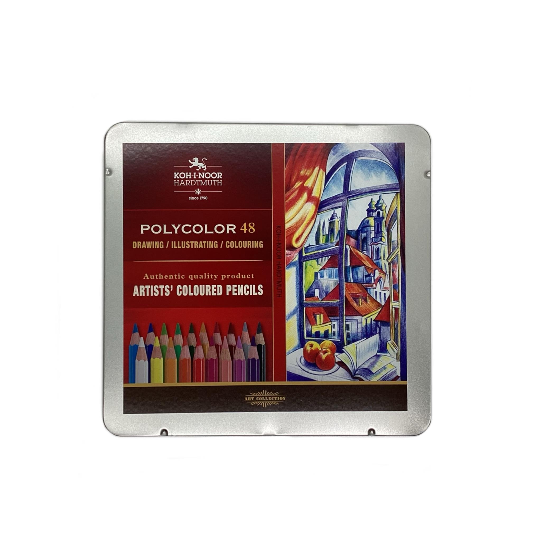 Caja metalica koh-i-noor 48 colores