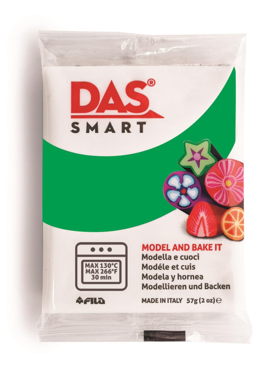 Pastilla arcilla polimerica das smart 57 gr verde menta
