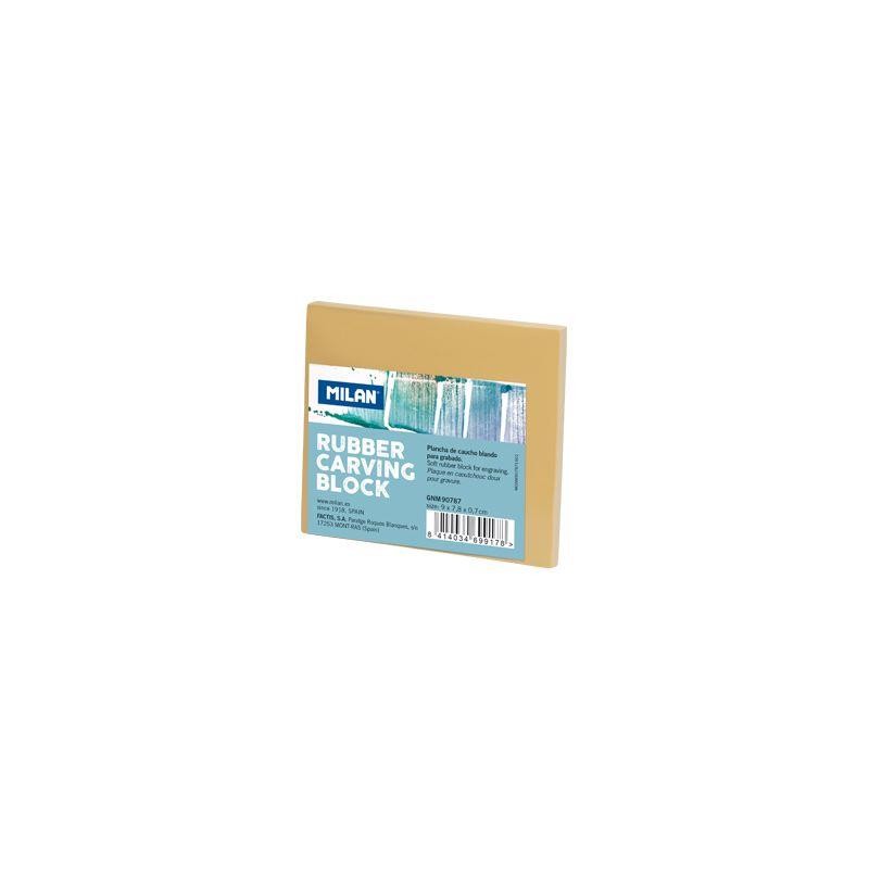 Plancha de grabado milan rubber 9x78x07 cm