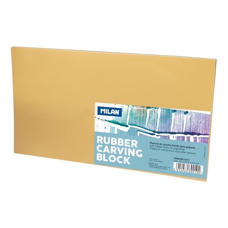 Plancha de grabado milan rubber 28x155x07 cm