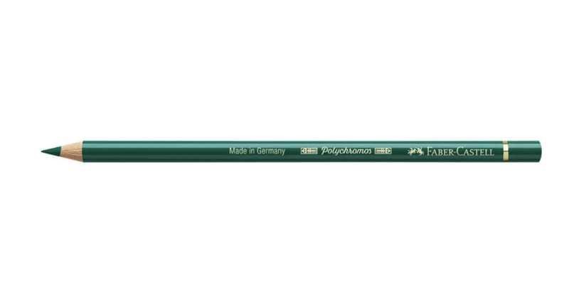 Lapiz faber-castell polychromos verde de hoocker