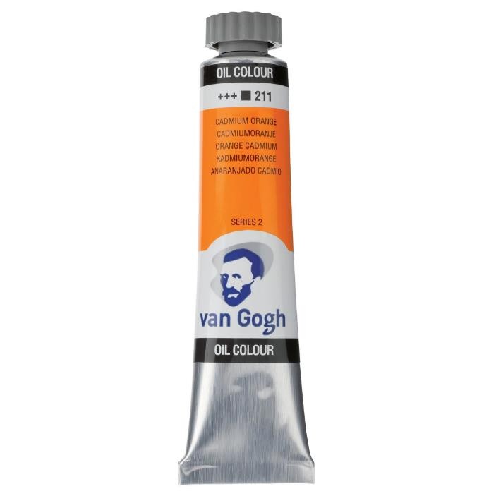 Oleo van gogh anaranjado cadmio  n211