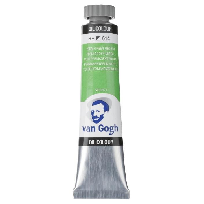 Oleo van gogh verde permanenete medio n614