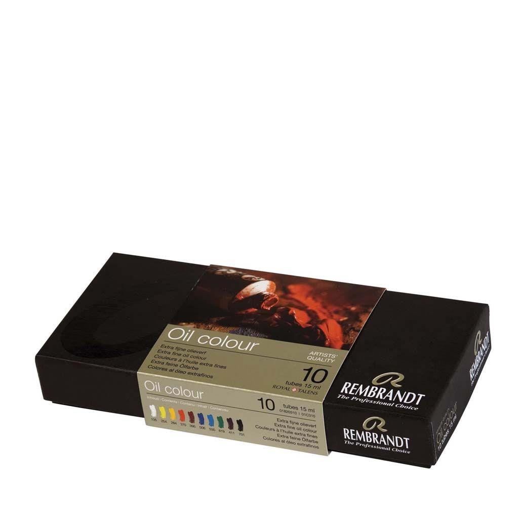 Caja oleos rembrandt 15 ml 10 unidades