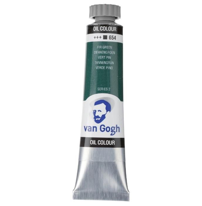 Oleo van gogh verde pino n654