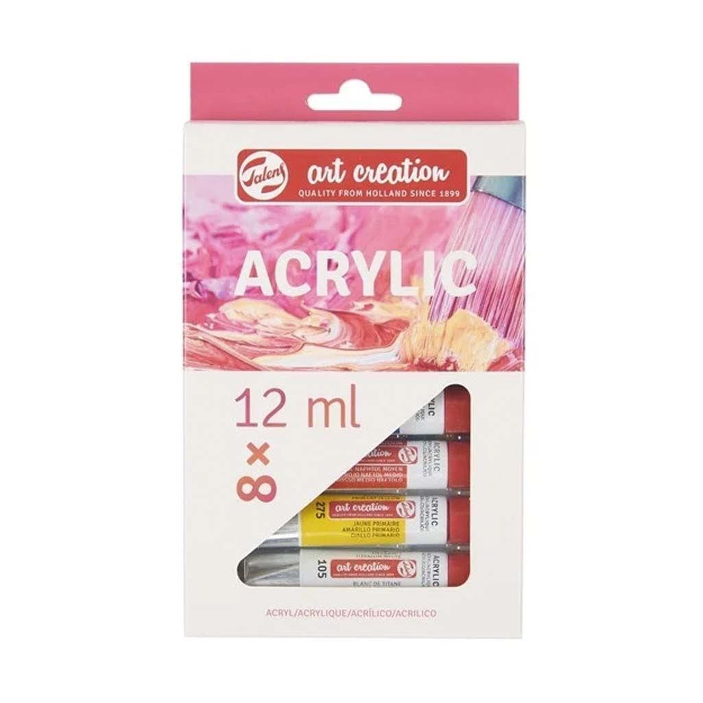 Caja acrilicos art creation 12 ml 8 unidades