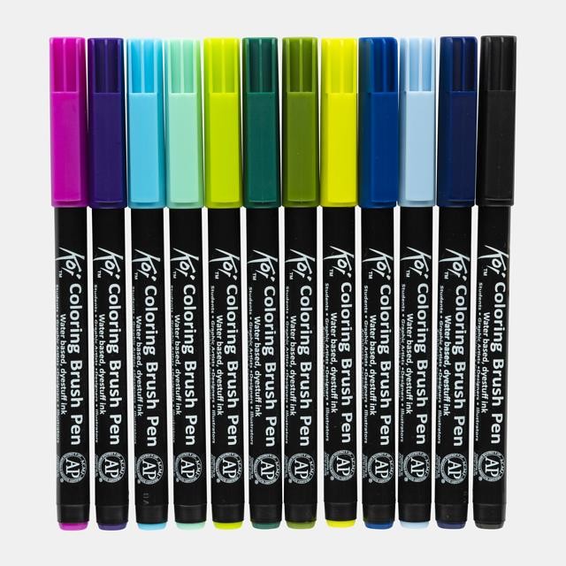 Caja acuarelas sakura koi colores 24 unidades