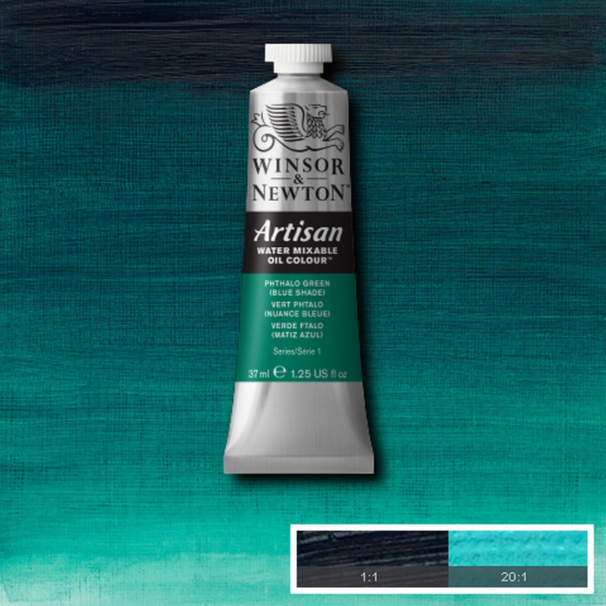 Oleo wn artisan al agua 37 ml verde ftalo matiz azul n522