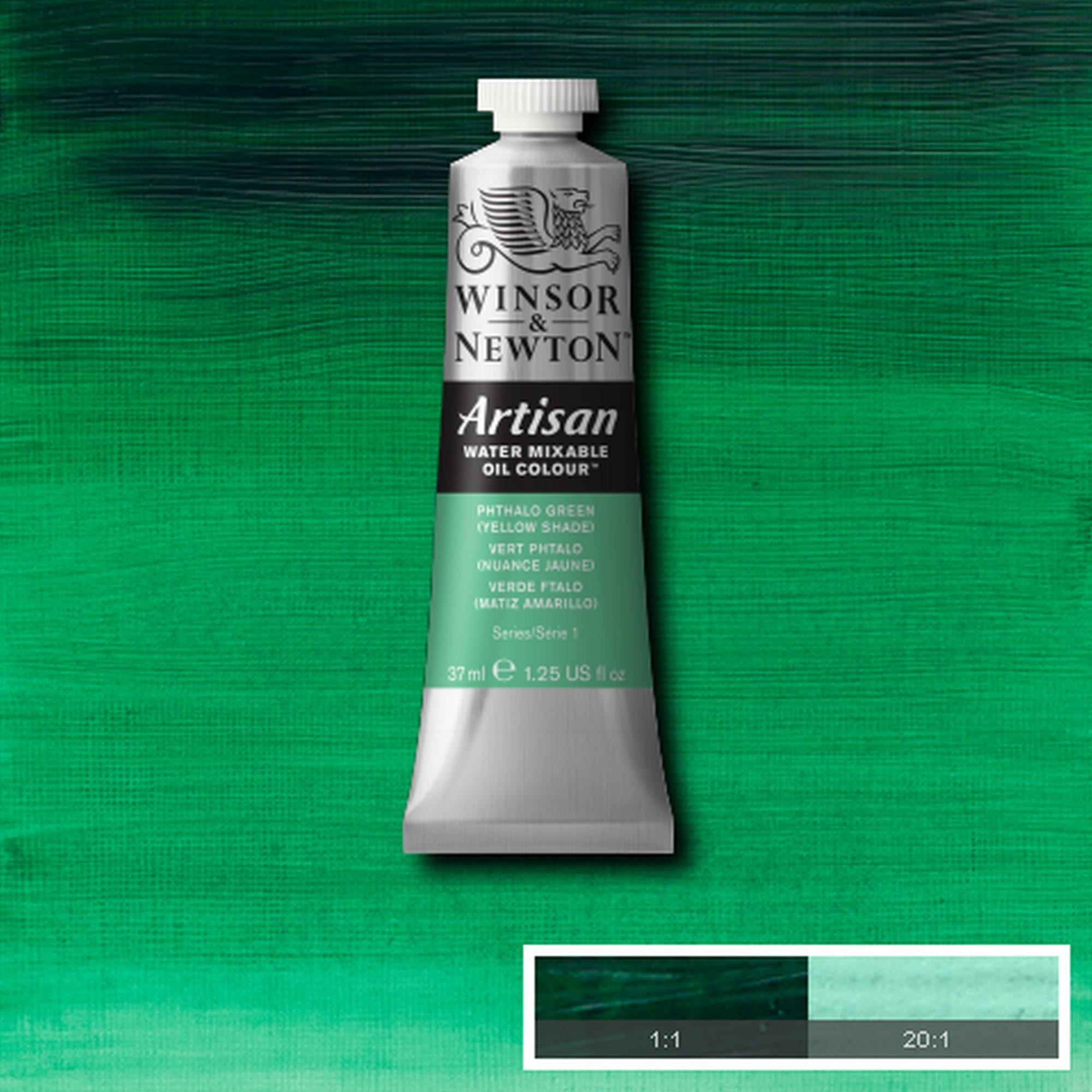 Oleo wn artisan al agua 37 ml verde ftalo matiz amarillo n521