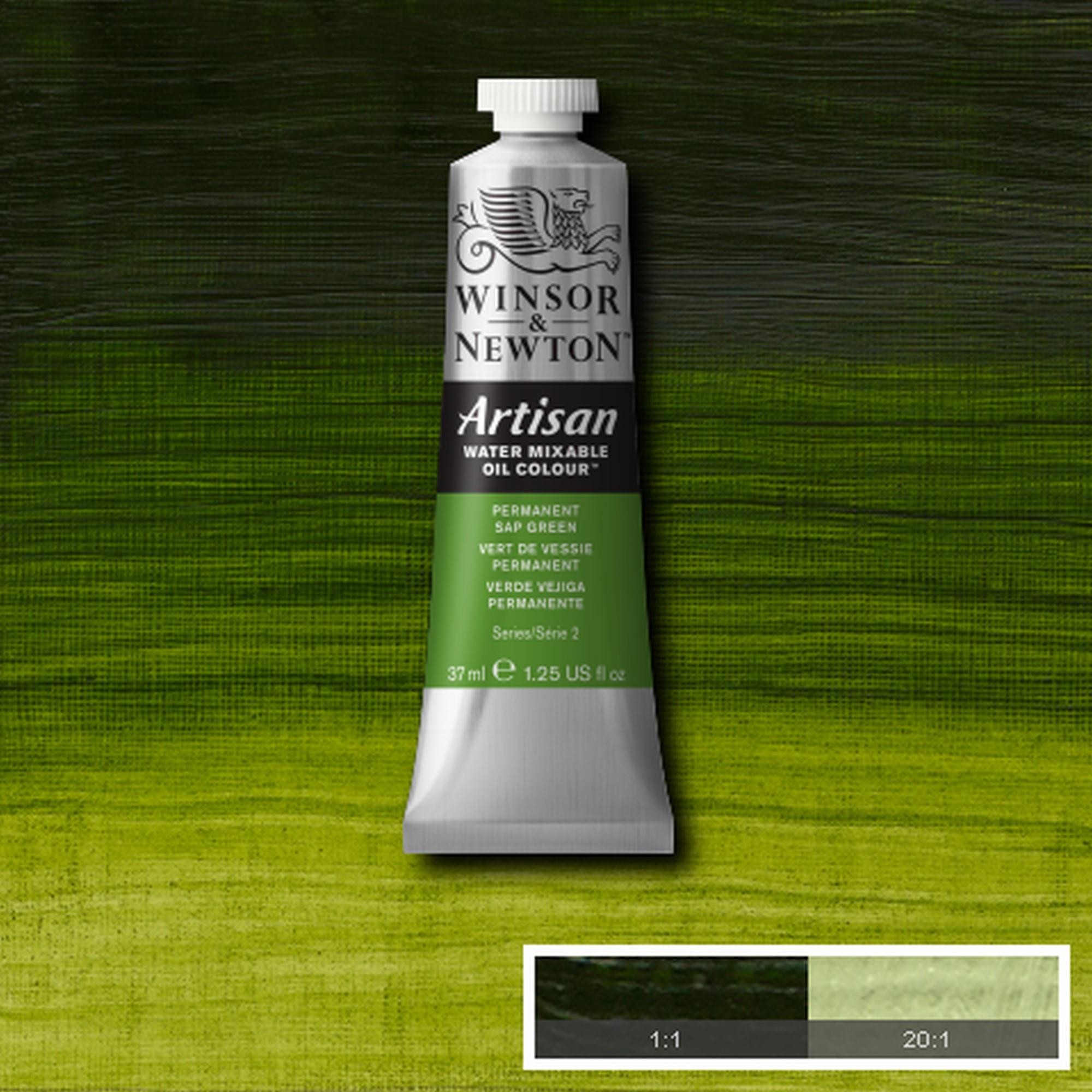 Oleo wn artisan al agua 37 ml verde vejiga permanente n503