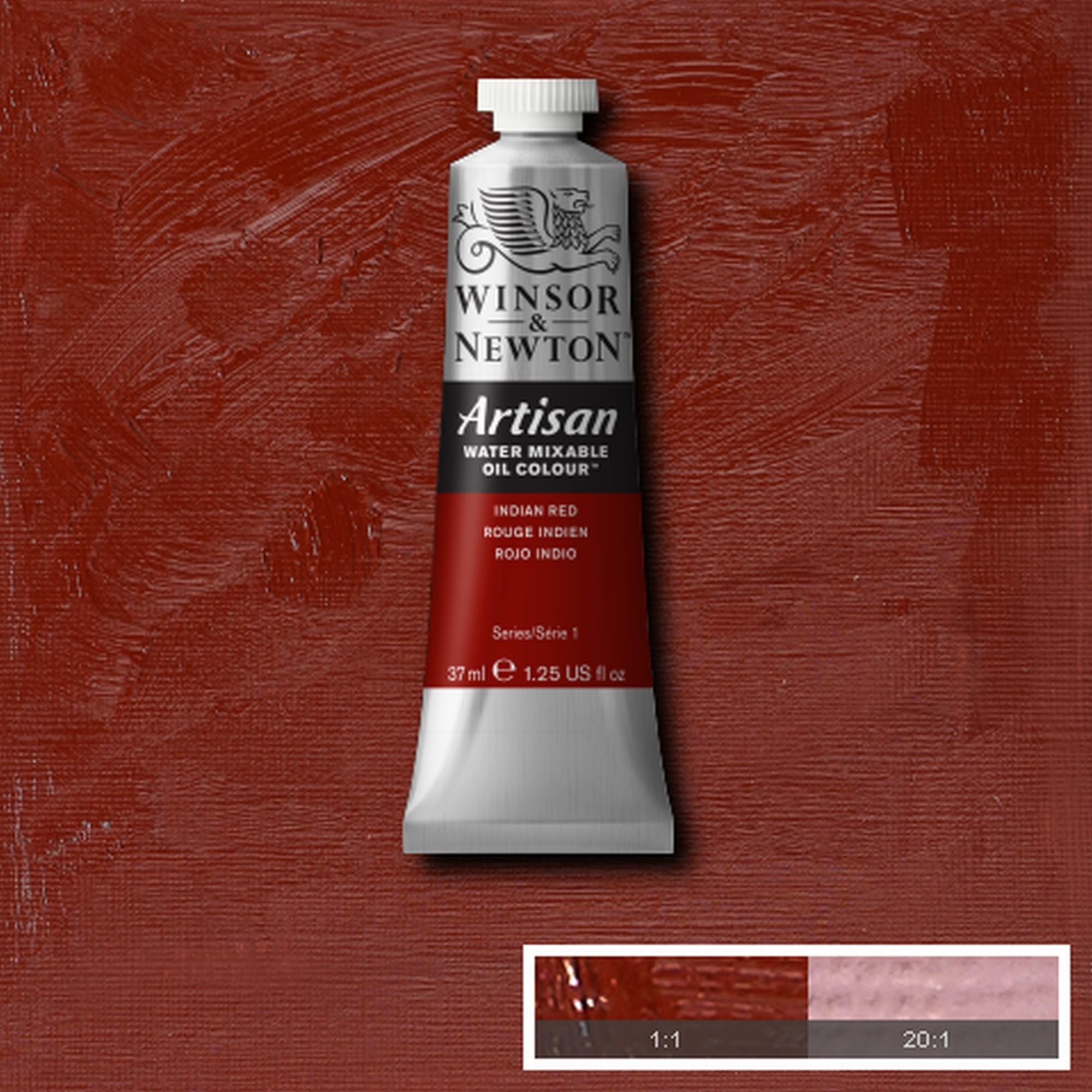 Oleo wn artisan al agua 37 ml rojo indio n317
