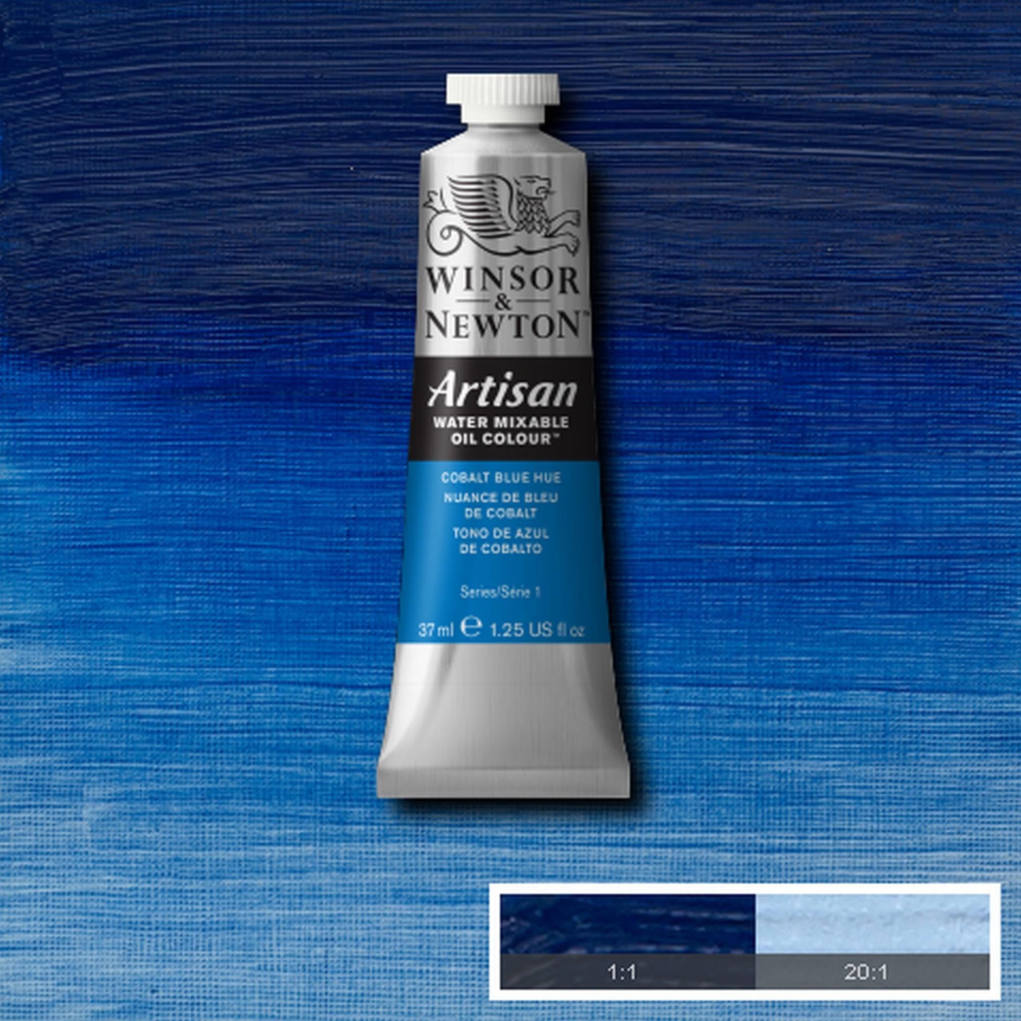 Oleo wn artisan al agua 37 ml tono de azul de cobalto n179