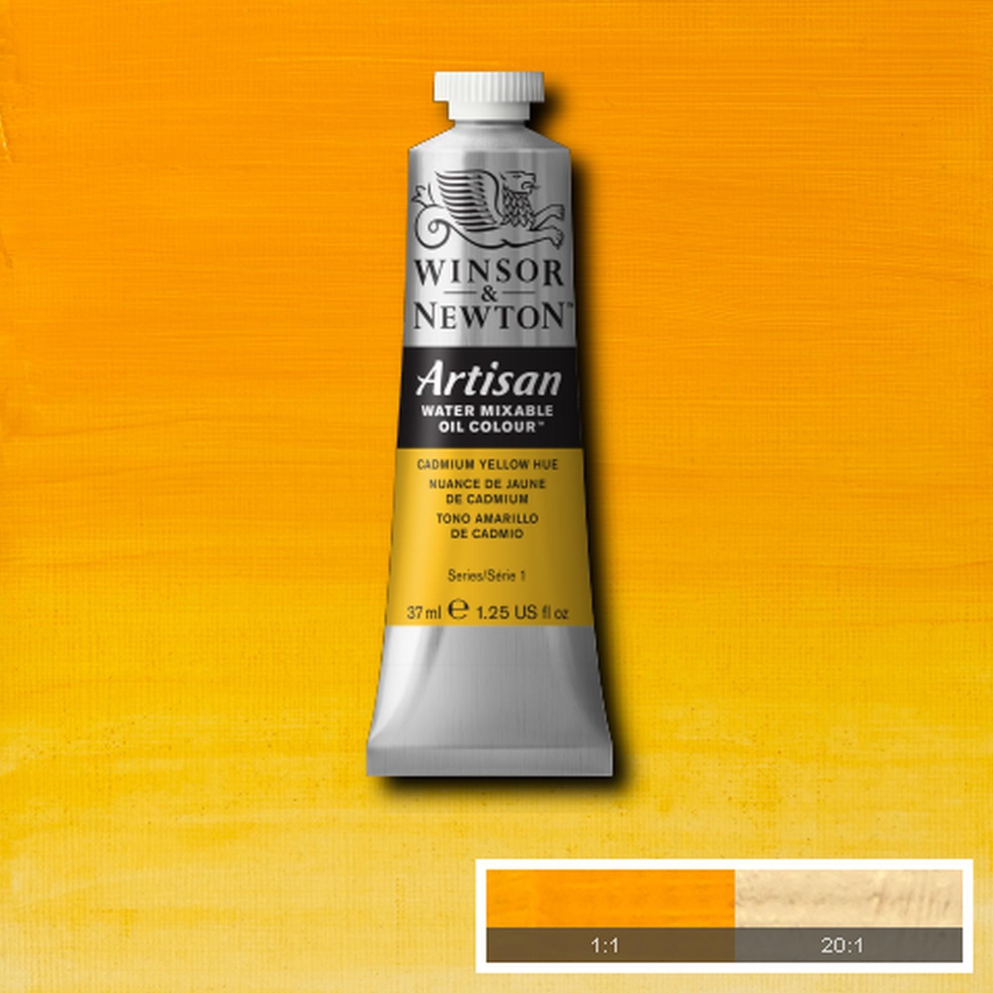 Oleo wn artisan al agua 37 ml tono amarillo de cadmio n109