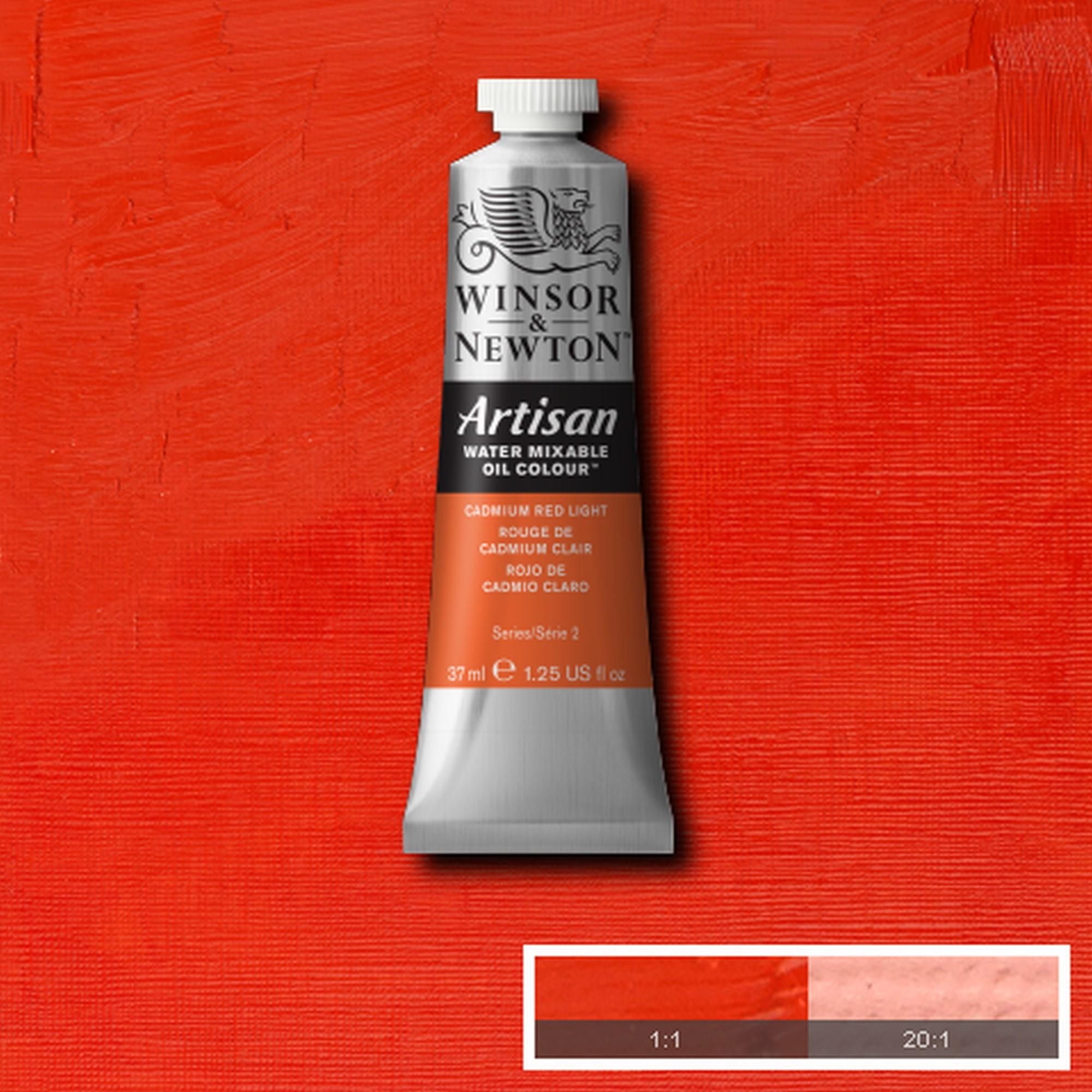 Oleo wn artisan al agua 37 ml rojo de cadmio claro n100