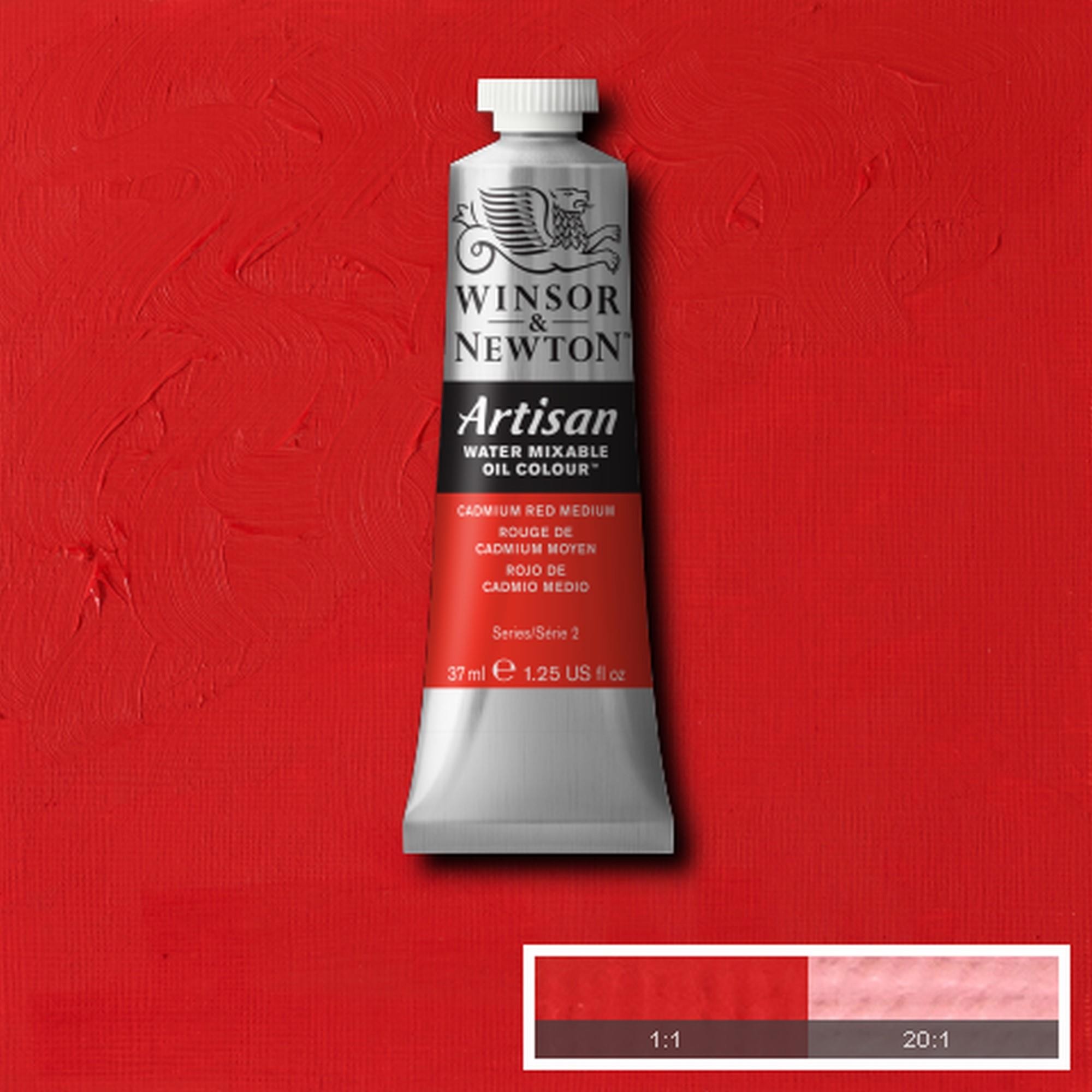 Oleo wn artisan al agua 37 ml rojo de cadmio medio n99