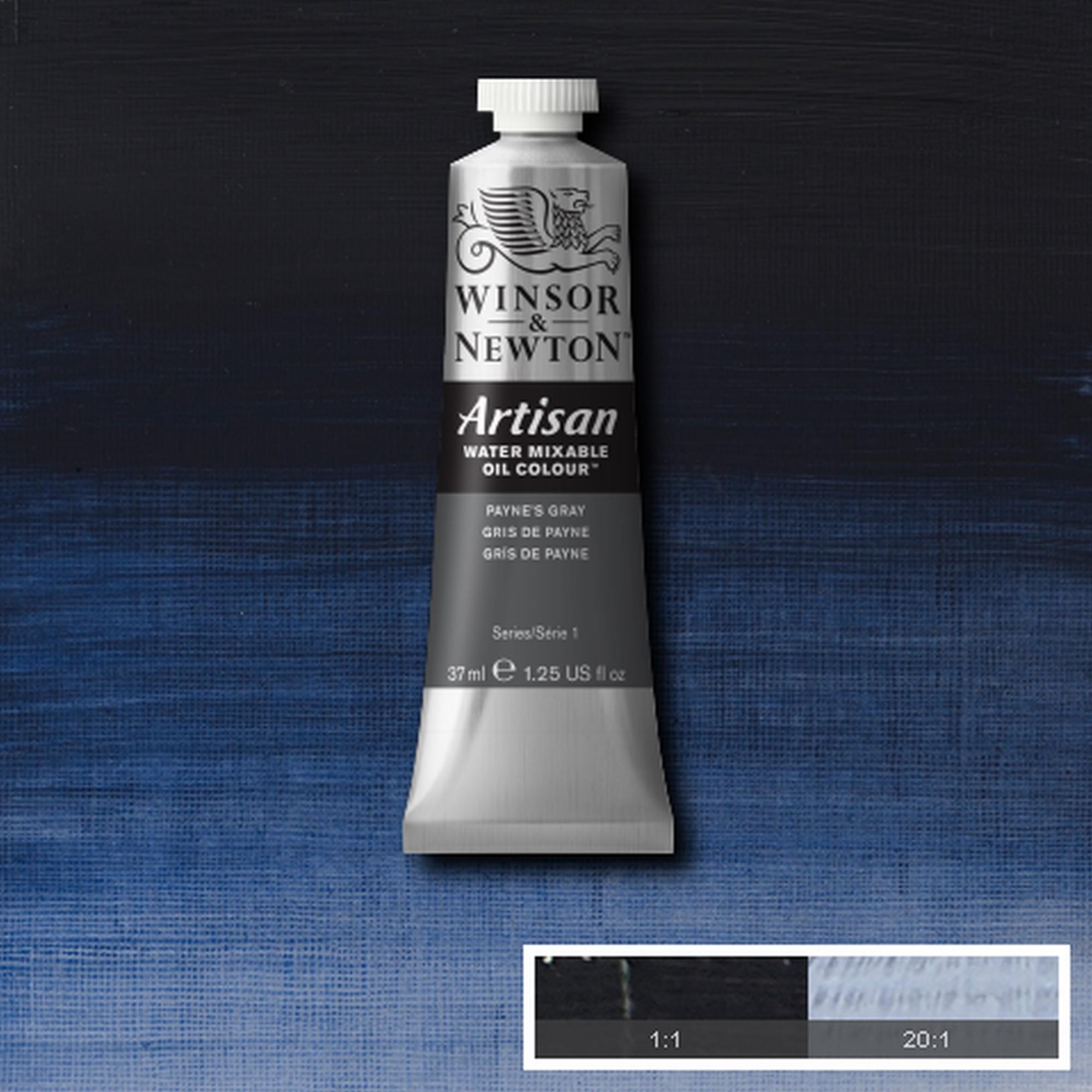 Oleo wn artisan al agua 37 ml gris de payne n465