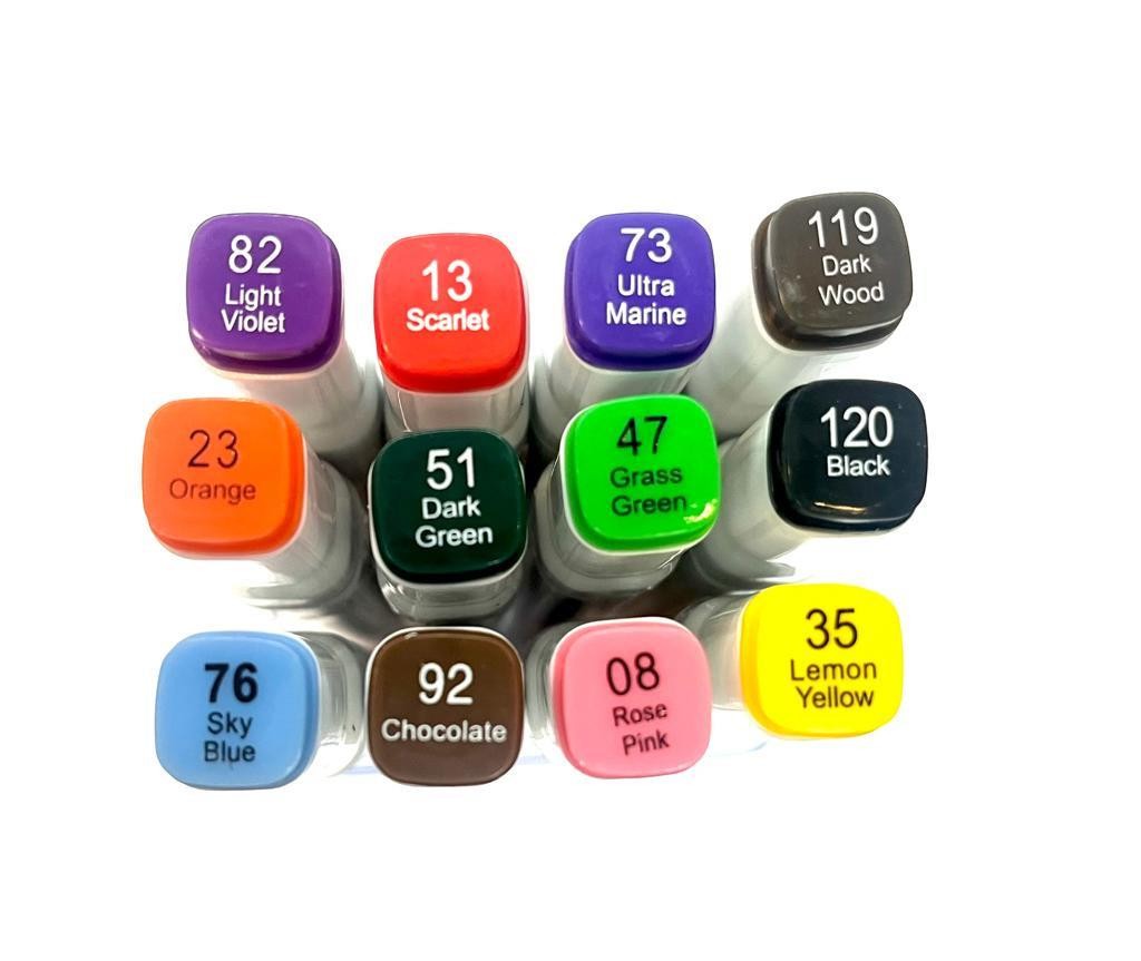 Caja rotuladores artis decor twin brush tonos basicos 12  unidades